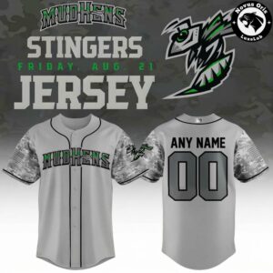 Toledo Mud Hens Stingers Night Custom Name Baseball Jersey – Military Camo Shirt