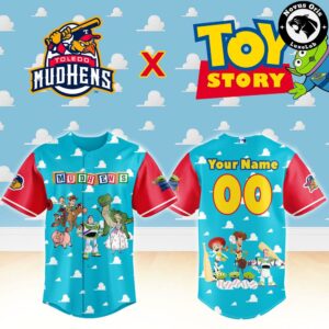 Toledo Mud Hens x Toy Story Night Woody Buzz Lightyear Custom Baseball Jersey 2