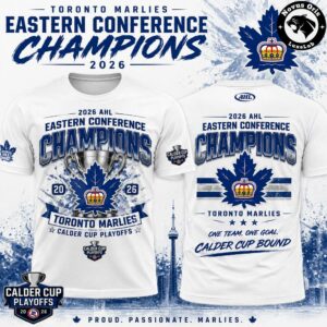 Toronto Marlies 2026 Calder Cup Playoffs AHL Champions Commemorative T-Shirt