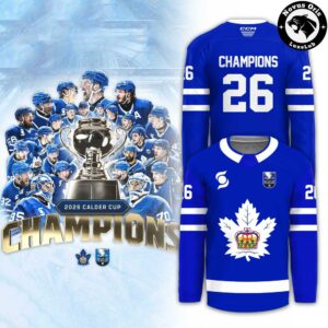 Toronto Marlies Calder Cup Champions 2026 Hockey Jersey 2
