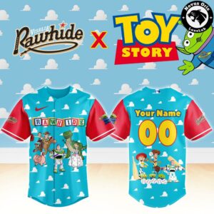 Visalia Rawhide x Toy Story Night Pixar Cartoon Custom Baseball Jersey 2