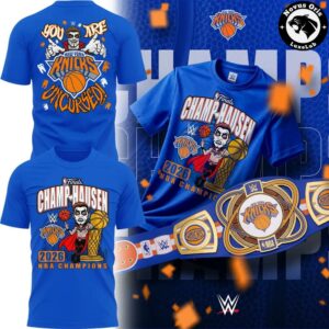 WWE Danhausen x New York Knicks 2026 NBA Finals Champions T-Shirt