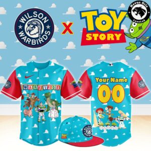 Wilson Warbirds x Toy Story Night Pixar Cartoon Custom Baseball Jersey