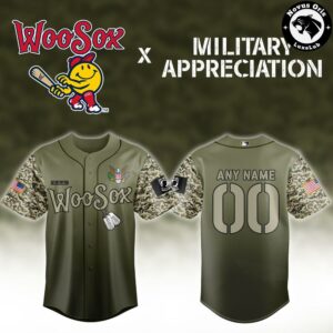 Worcester Red Sox Military Appreciation Custom Camo Edition Baseball Jersey 2