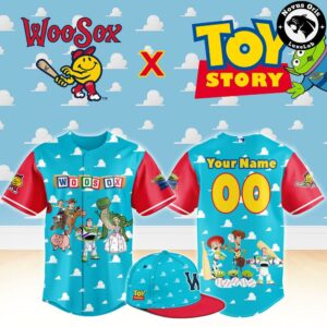 Worcester Red Sox x Toy Story Night Woody Buzz Lightyear Custom Baseball Jersey