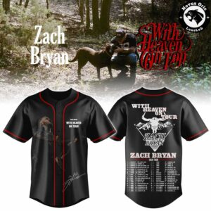 Zach Bryan With Heaven On Tour 2026 Baseball Jersey