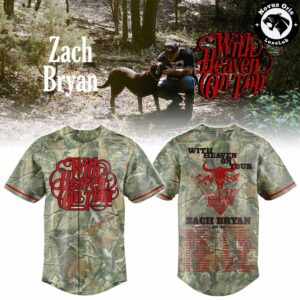 Zach Bryan With Heaven On Tour 2026 Baseball Jersey 2