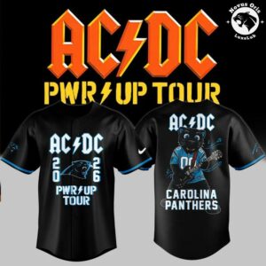 ACDC x Carolina Panthers Power Up Tour 2026 Baseball Jersey 2
