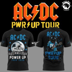 ACDC x Carolina Panthers Power Up Tour 2026 T Shirt 2