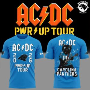 ACDC x Carolina Panthers Power Up Tour 2026 T Shirt 4