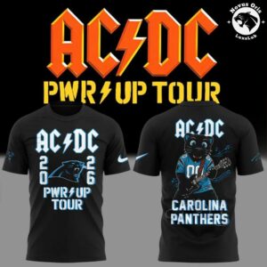 ACDC x Carolina Panthers Power Up Tour 2026 T Shirt 5