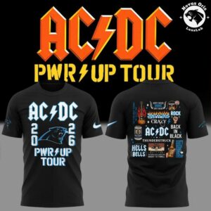 ACDC x Carolina Panthers Power Up Tour 2026 T Shirt 6