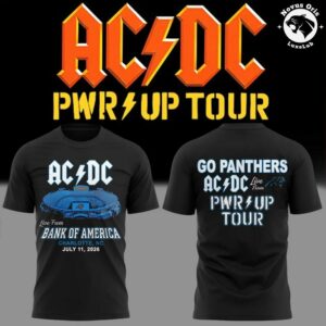 ACDC x Carolina Panthers Power Up Tour 2026 T Shirt 8