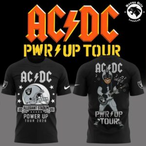 ACDC x Las Vegas Raiders Power Up Tour 2026 T Shirt 3