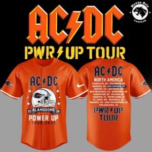 AC/DC x UTSA Roadrunners Football Power Up Tour 2026 Baseball Jersey