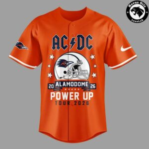 ACDC x UTSA Roadrunners Football Power Up Tour 2026 Baseball Jersey 2