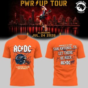 ACDC x UTSA Roadrunners Football Power Up Tour 2026 T Shirt 4