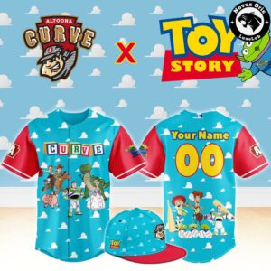 Altoona Curve x Toy Story Night Woody Buzz Lightyear Baseball Jersey