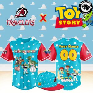 Arkansas Travelers x Toy Story Night Woody Buzz Lightyear Baseball Jersey