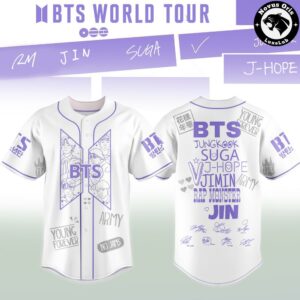 BTS World Tour Arirang 2026 Limited Edition Baseball Jersey