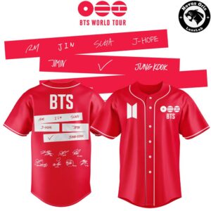 BTS ARIRANG コヤン TOUR JERSEY SEOUL ユニフォーム BTS World Tour Arirang 2026 Limited Edition Baseball Jersey