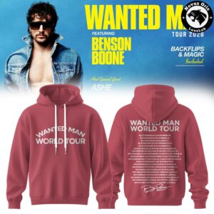 Benson Boone Wanted Man Tour 2026 Hoodie 3