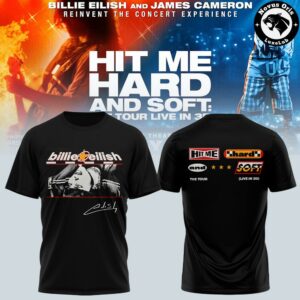 Billie Eilish Hit Me Hard and Soft The Tour 2026 T Shirt 4