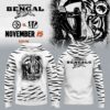 Cincinnati Bengals White Bengal Football Limited Edition Hoodie