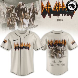 Def Leppard Live 2026 Tour Limited Edition Baseball Jersey