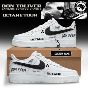 Don Toliver Octane Tour 2026 Custom Signed Air Force 1 4