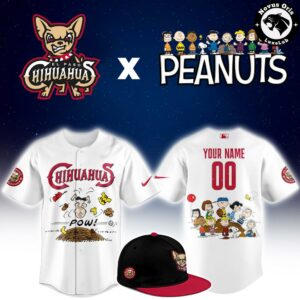 El Paso Chihuahuas x Peanuts Night Snoopy Custom Baseball Jersey