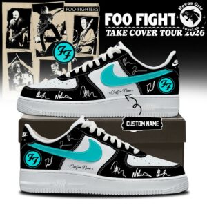 Foo Fighters Take Cover Tour 2026 Custom Name Air Force 1 6