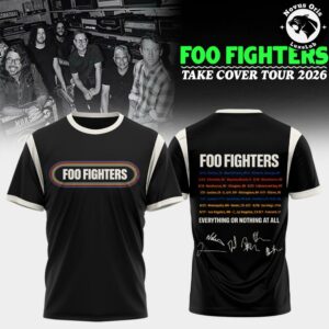 Foo Fighters Take Cover Tour 2026 Limited Edition T Shirt 2