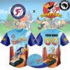 Fredericksburg Nationals Looney Tunes Custom Name Baseball Jersey