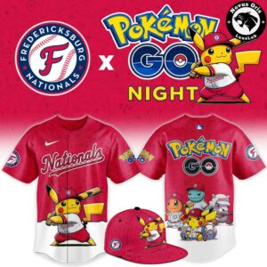 Fredericksburg Nationals x Pokemon GO Night 2026 Baseball Jersey