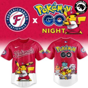 Fredericksburg Nationals x Pokemon GO Night 2026 Baseball Jersey 2