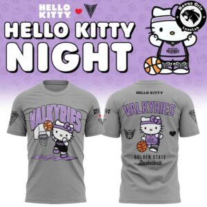 Hello Kitty Golden State Valkyries 2026 Special Edition T Shirt 2
