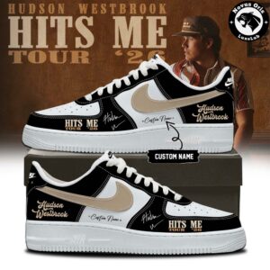 Hudson Westbrook Hits Me Tour 2026 Custom Air Force 1 2