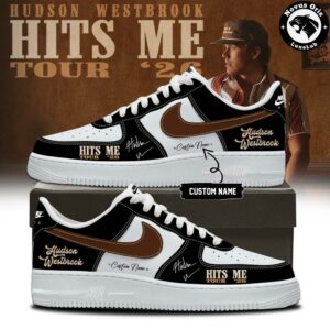Hudson Westbrook Hits Me Tour 2026 Custom Air Force 1 3