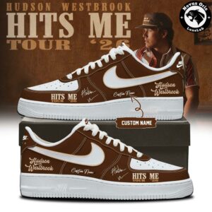 Hudson Westbrook Hits Me Tour 2026 Custom Air Force 1 4