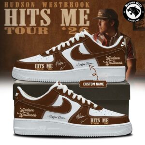 Hudson Westbrook Hits Me Tour 2026 Custom Air Force 1 5