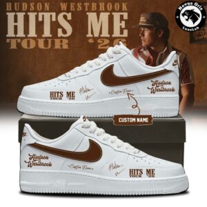 Hudson Westbrook Hits Me Tour 2026 Custom Air Force 1 6