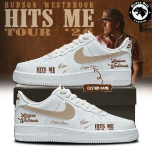 Hudson Westbrook Hits Me Tour 2026 Custom Air Force 1 7