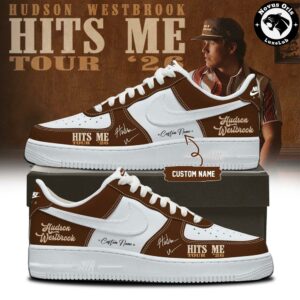 Hudson Westbrook Hits Me Tour 2026 Custom Air Force 1 8
