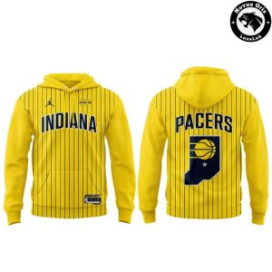 Indiana Pacers Pinstripes Statement Edition Hoodie 2
