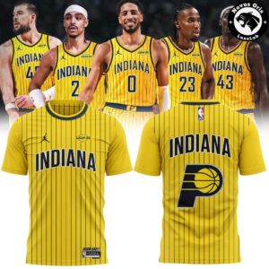 Indiana Pacers Pinstripes Statement Edition T-Shirt