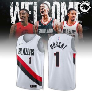 Ja Morant 1 Portland Trail Blazers Association Edition Basketball Jersey 1