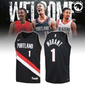 Ja Morant 1 Portland Trail Blazers Association Edition Basketball Jersey 2