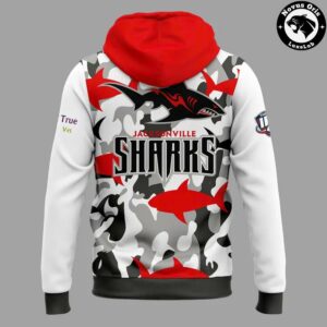 Jacksonville Sharks IFL Salute to Service Camo Hoodie 3