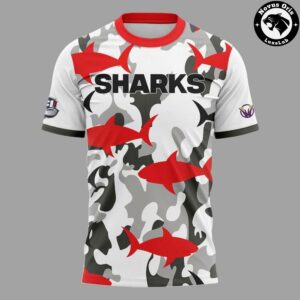 Jacksonville Sharks IFL Salute to Service Camo T Shirt 2